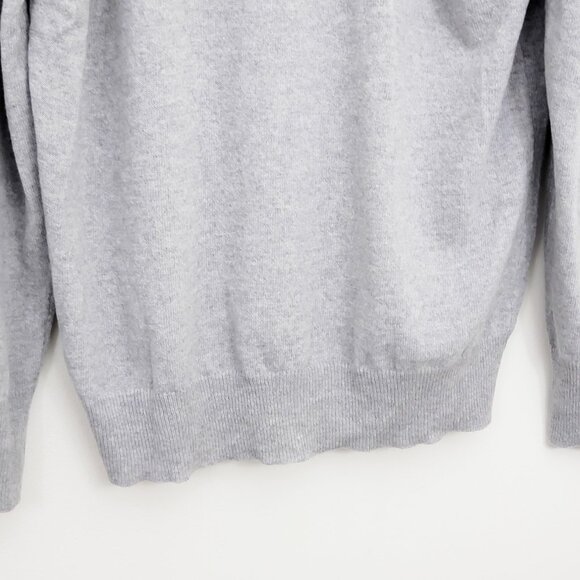 Gwyn Goop G. Label V Neck Merino Wool Sweater Grey Small - Picture 7 of 8